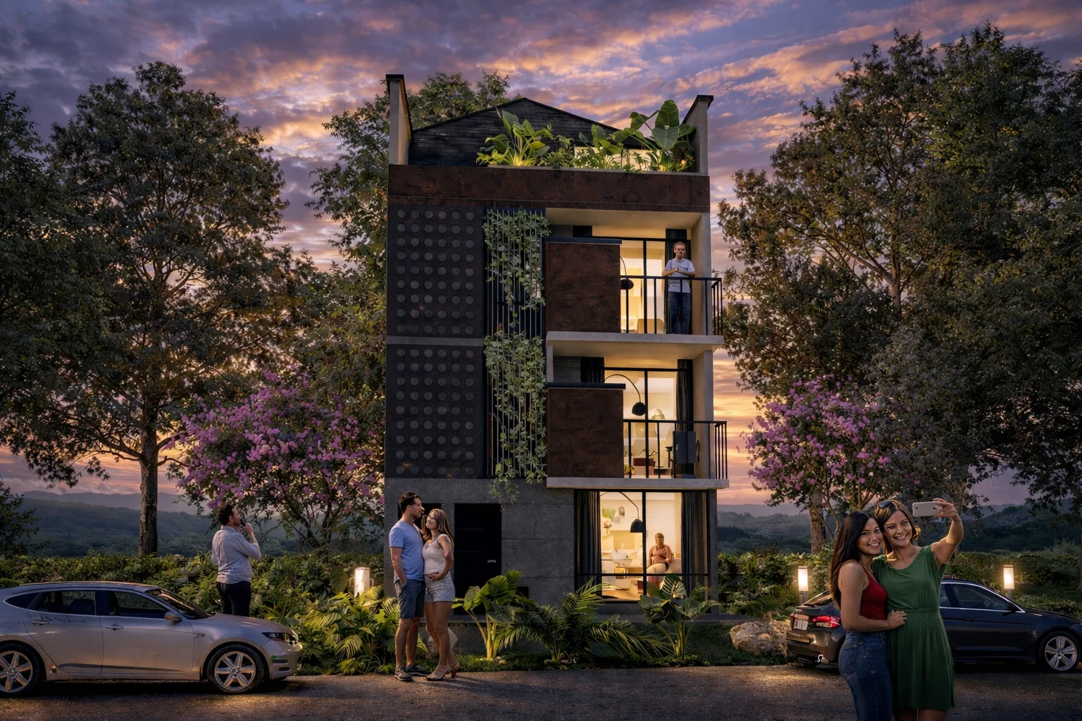 Ciudadela Venecia render fachada exterior