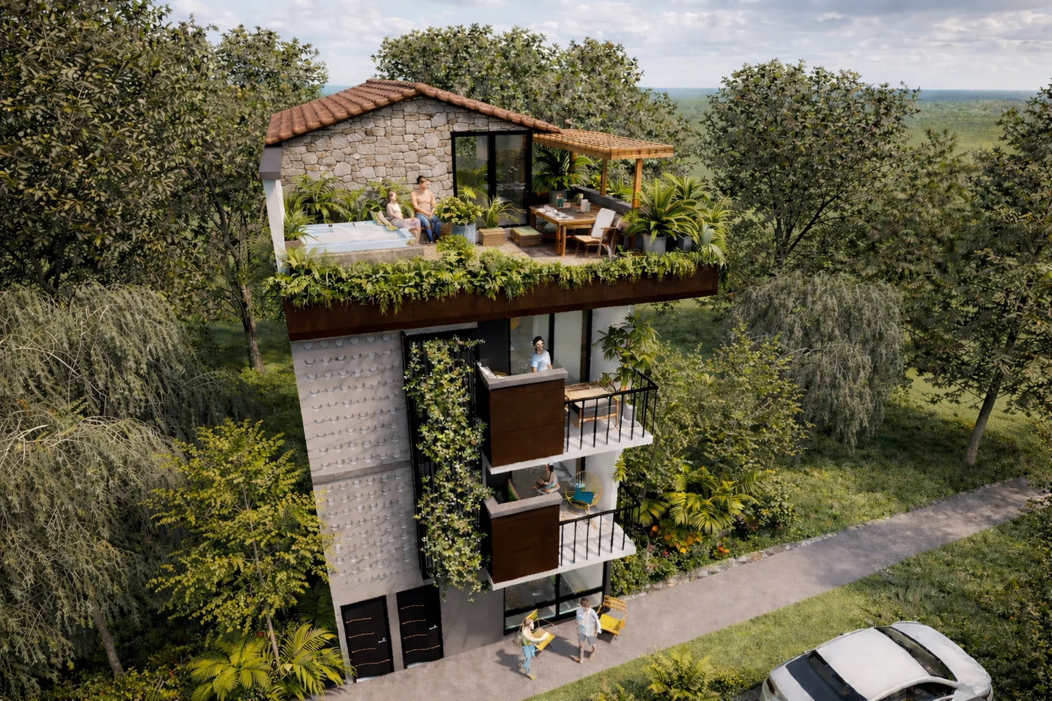 Ciudadela Venecia terraza rooftop